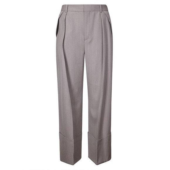 Victoria Beckham Classic High-Waisted Wool Trousers With Pleats - NWT
